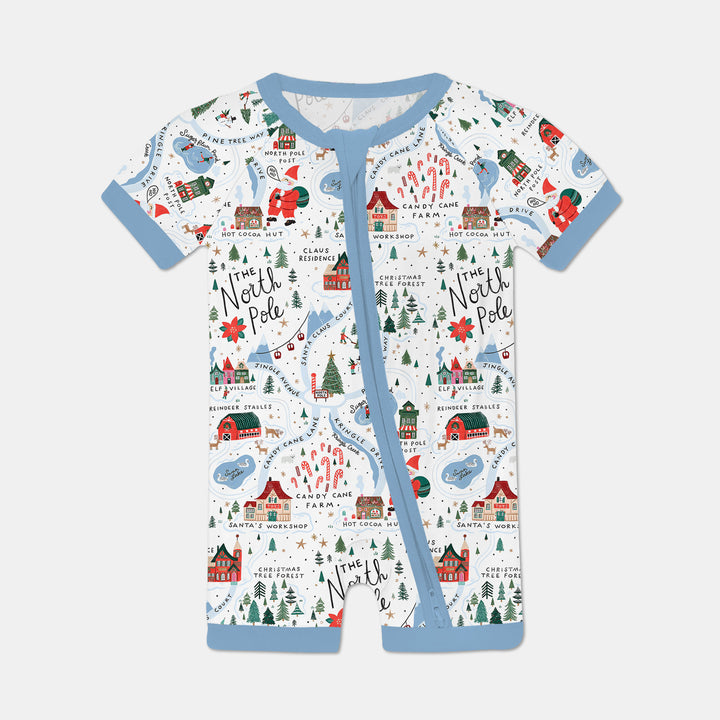 The North Pole Map Shorty Zippy , The North Pole Map Shorty Zippy - 0-3M