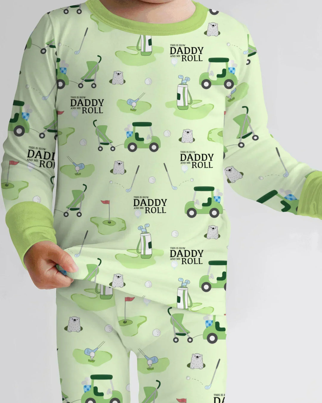 Daddy Golf Team Two Piece Long Sleeve Pajama Set