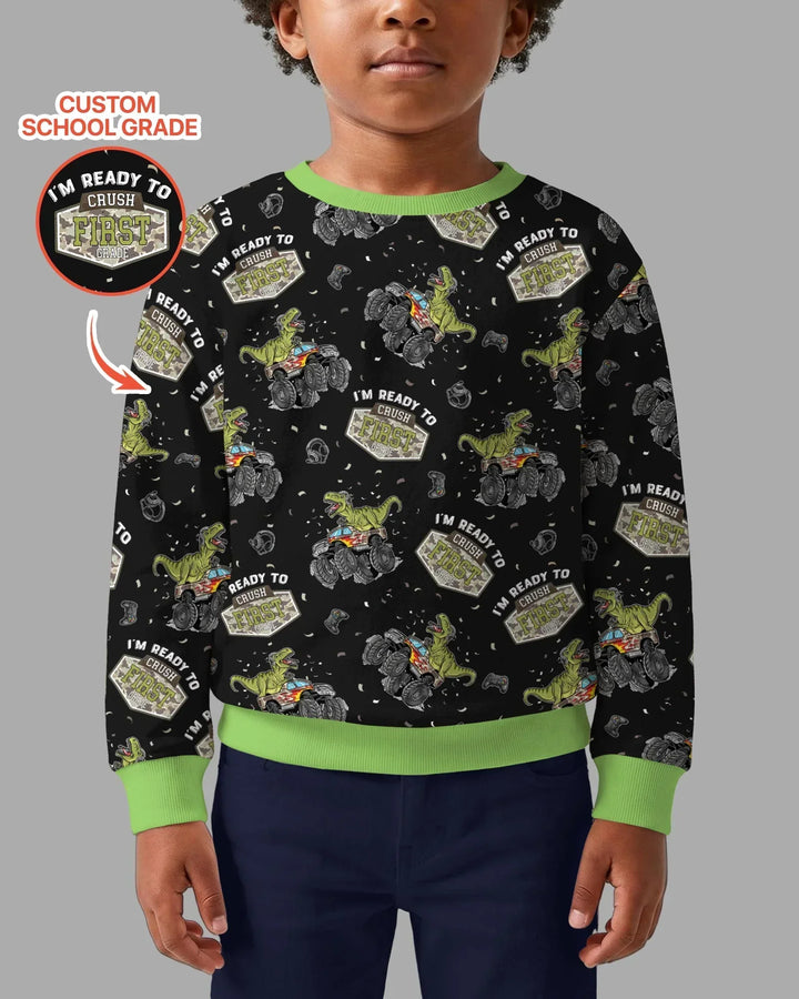 Sudadera de cuello redondo de bambú con plantilla personalizada