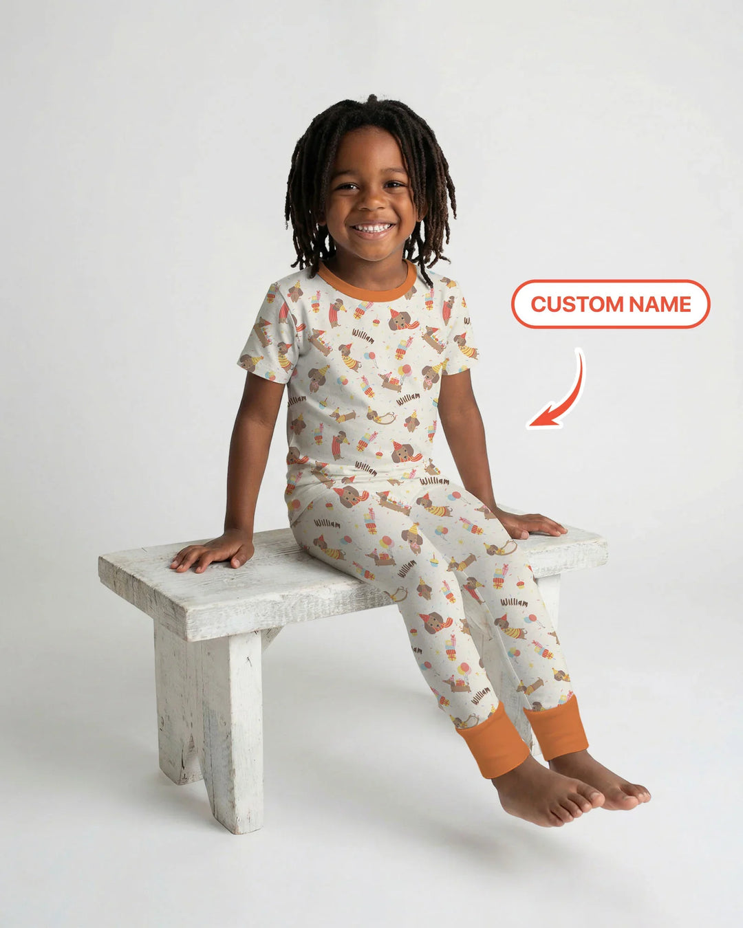 Zweiteiliges, kurzärmliges Pyjama-Set mit Marienkäfern