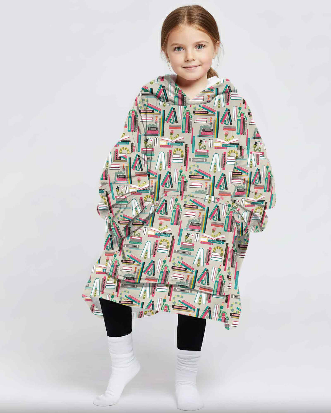 Bookworm Adventures Bamboo Blanket Hoodie
