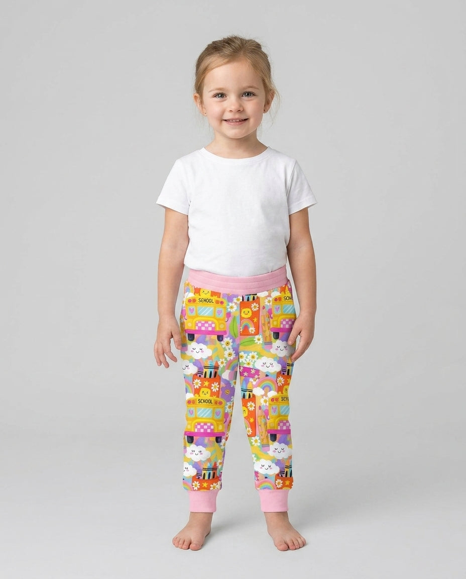 Retro Happy Classroom Bamboo Jogger