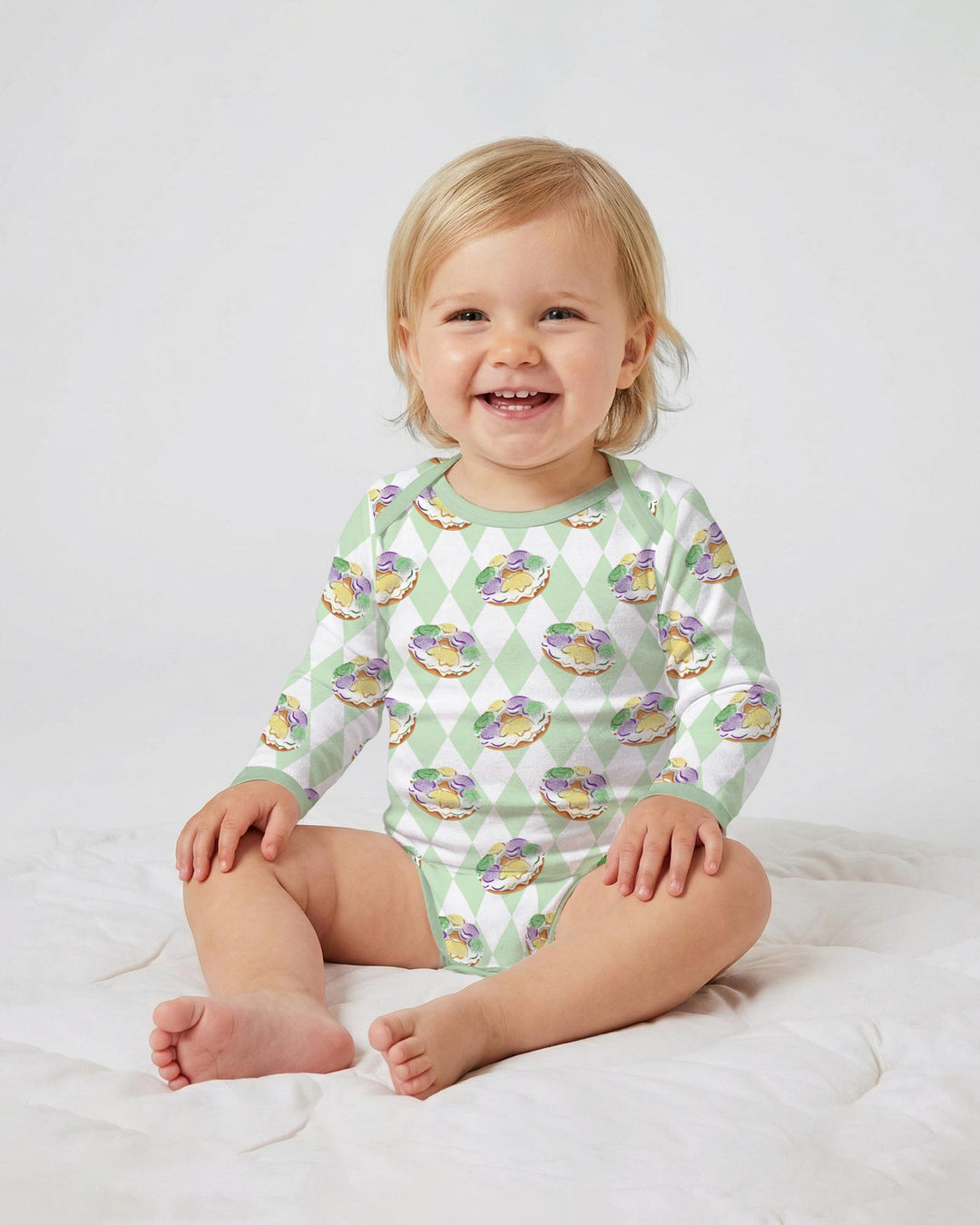 Gerippte Babykleidung mit individuellem Foto - Weich &amp; Skizzenhaft