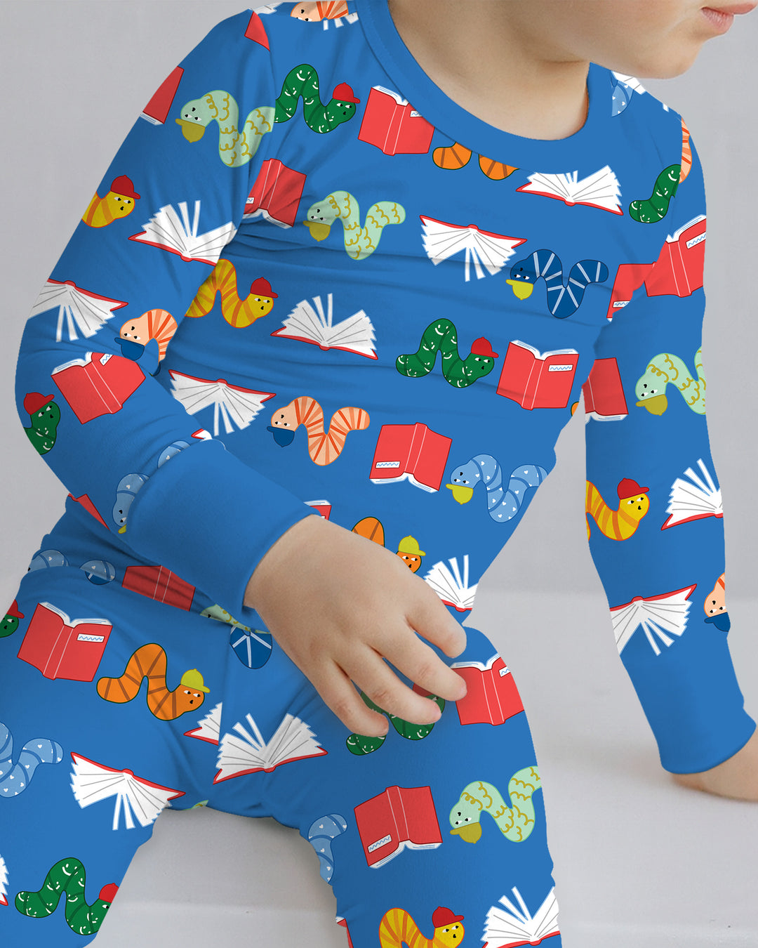 Bookworm Family Matching Bamboo Two Piece Long Sleeve Pajama Set