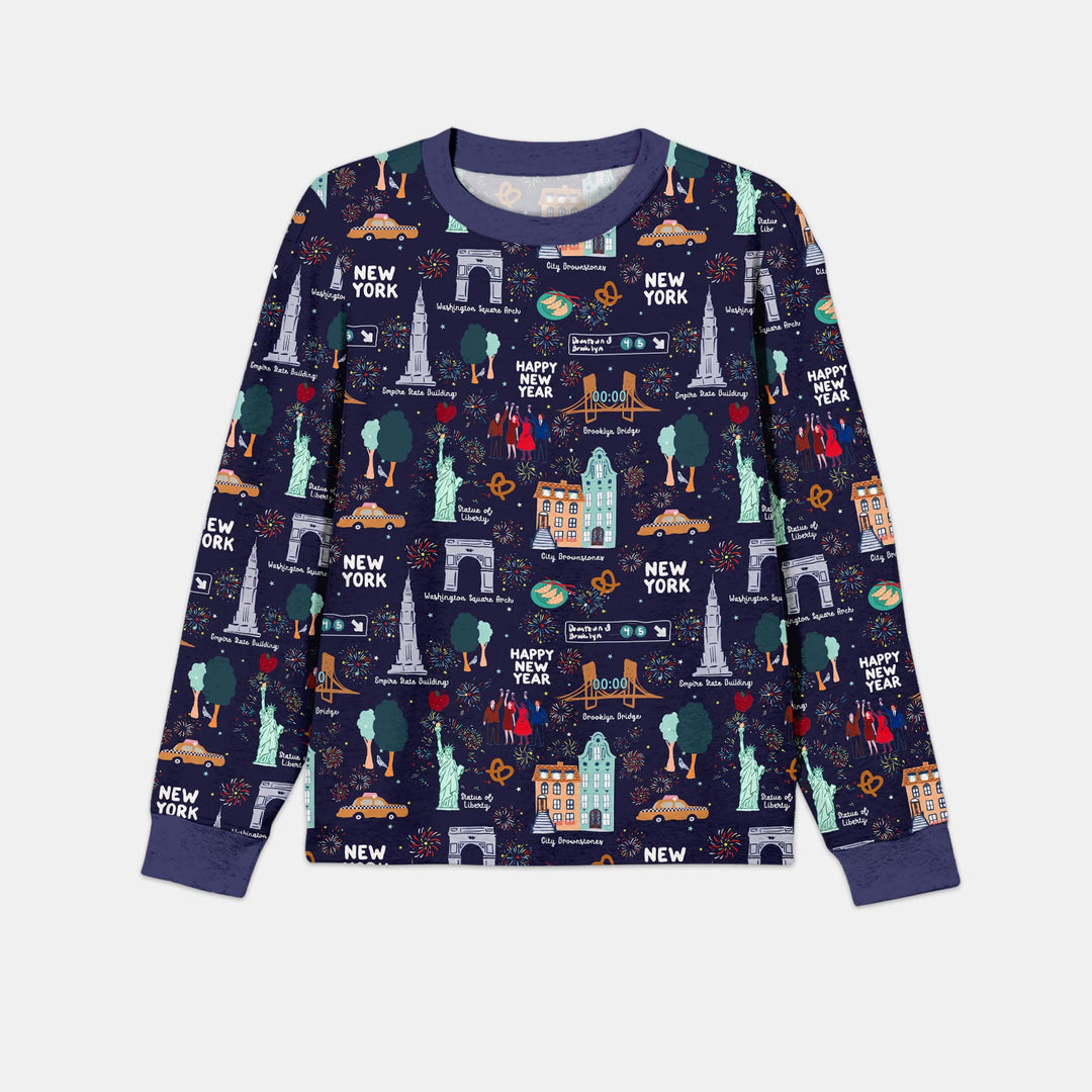 New York New Year Eve Men's Pajama Set