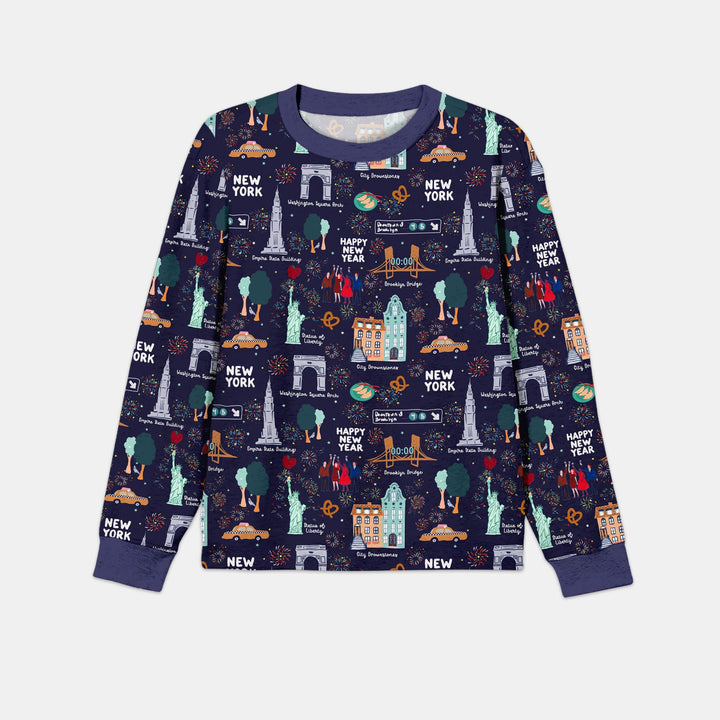 New York New Year Eve Men's Pajama Set