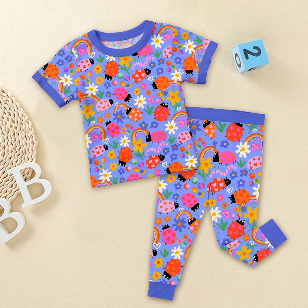 Lady Bugs Two Piece Short Sleeve Pajama Set
