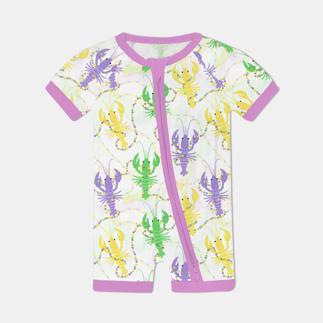 Mardi Gras Crawfish Family Matching Shorty Zippy