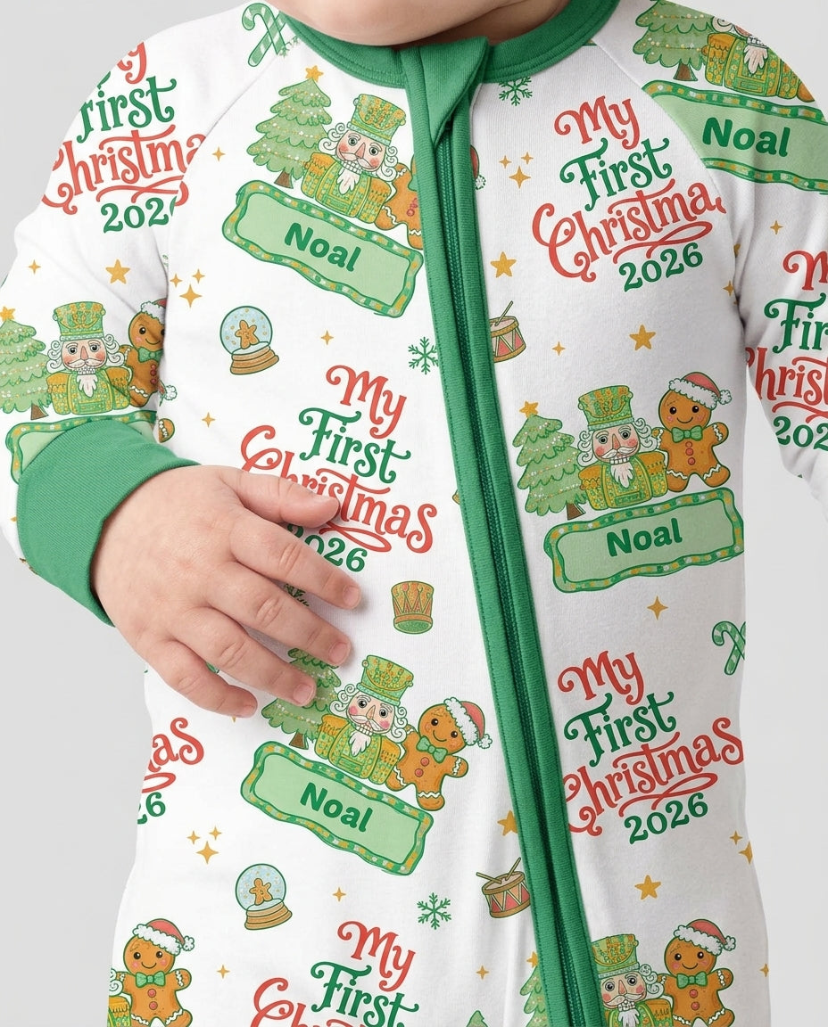 Custom Name Nutcracker Christmas Tale Bamboo Convertible Zippy