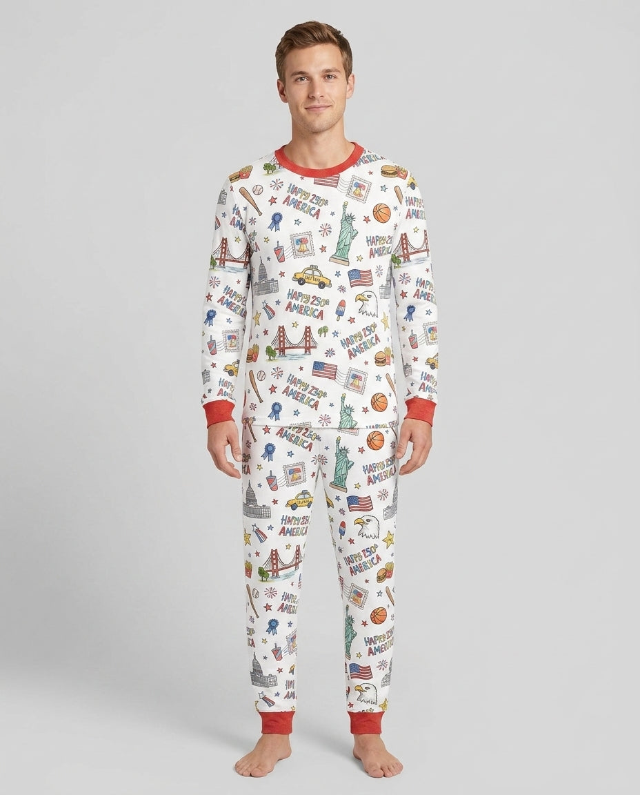 America 250 Celebration Bamboo Men's Pajama Set
