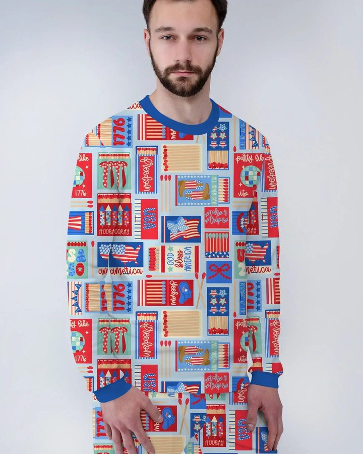 Vorlage Herren-Pyjama-Set