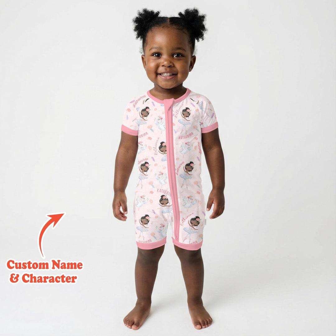 Custom Name Ballerina Doll Shorty Zippy