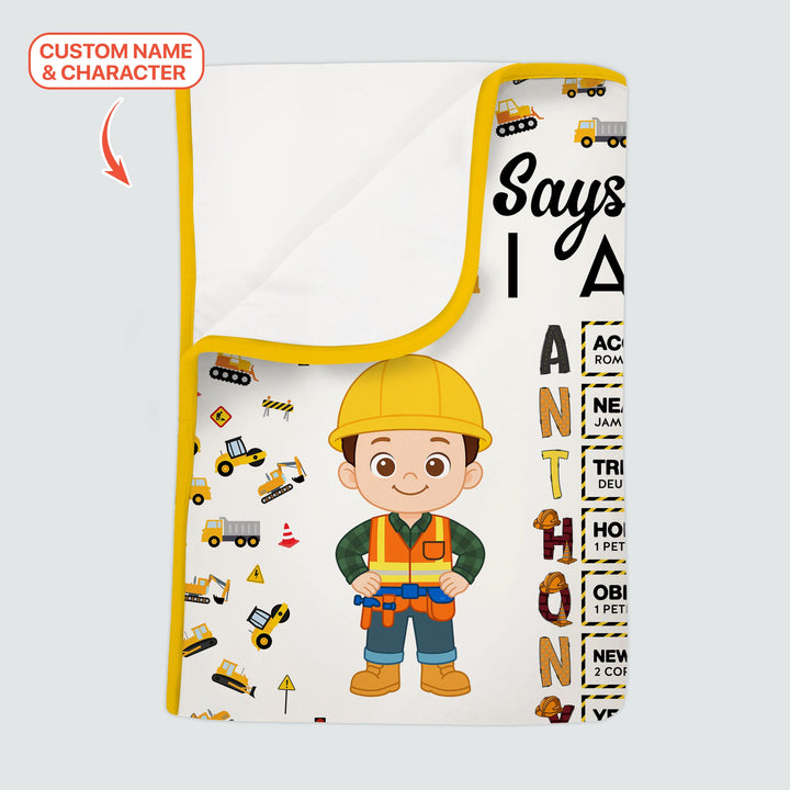 Vorlage für individuelle Kleinkinddecke