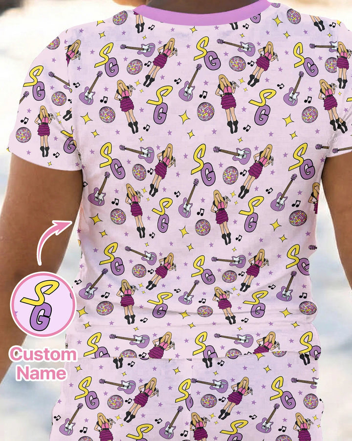 Zweiteiliges, kurzärmliges Pyjama-Set mit Marienkäfern