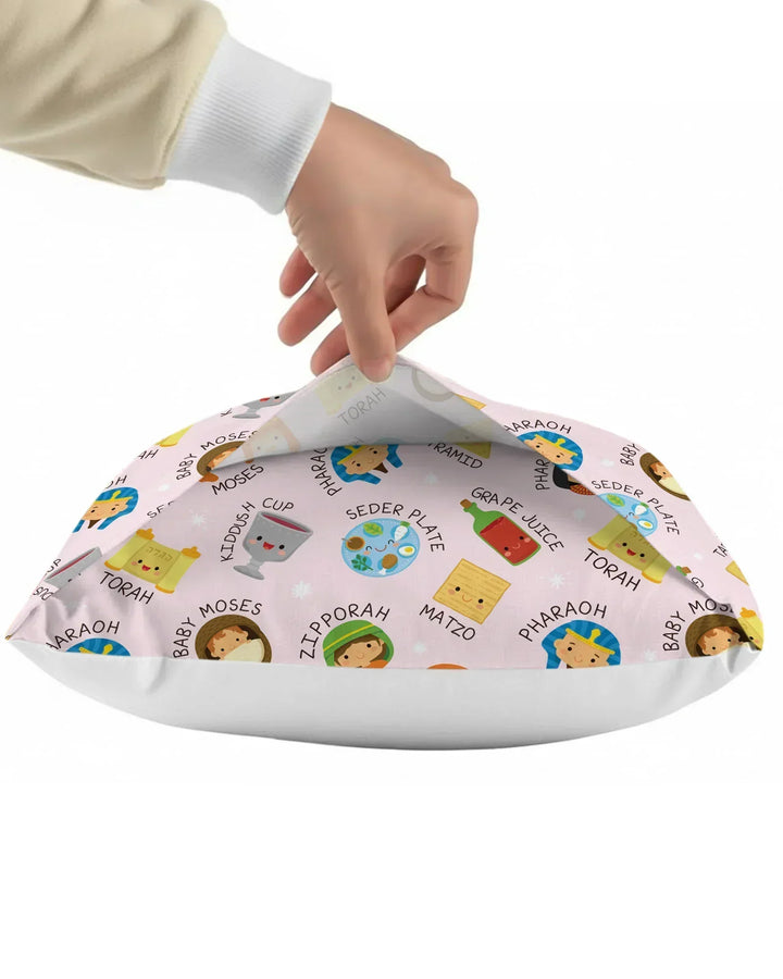 Cute Passover Characters Pillow Case