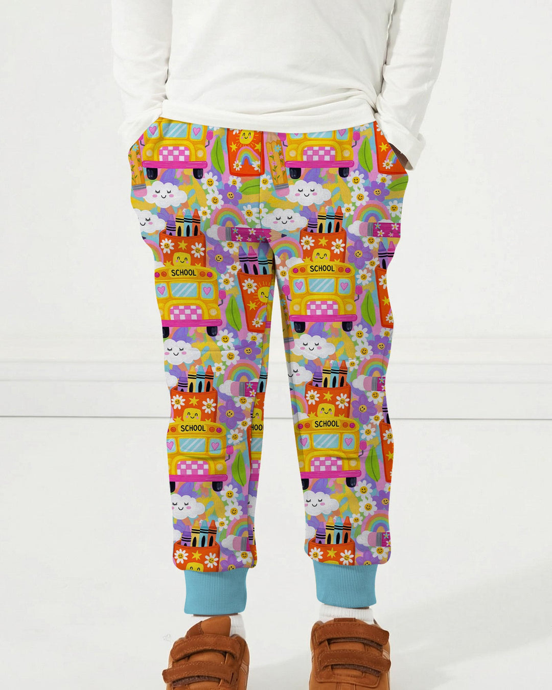 Retro Happy Classroom Bamboo Jogger