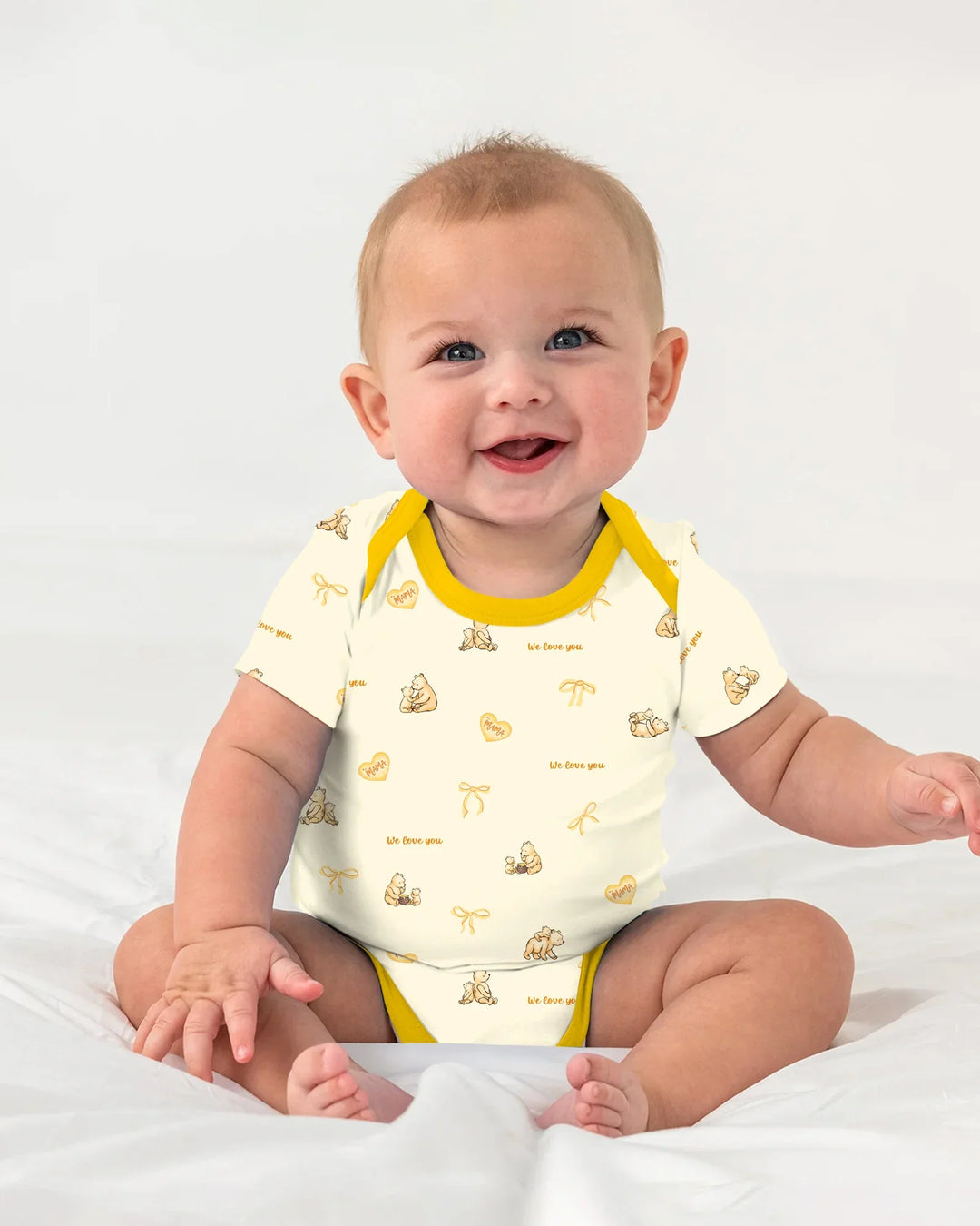Sweat Yellow Mama Bear Bodysuit