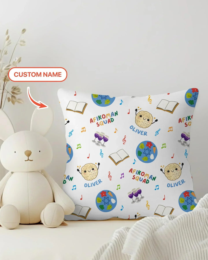 Custom Name Passover Afikoman Squad Pillow Case