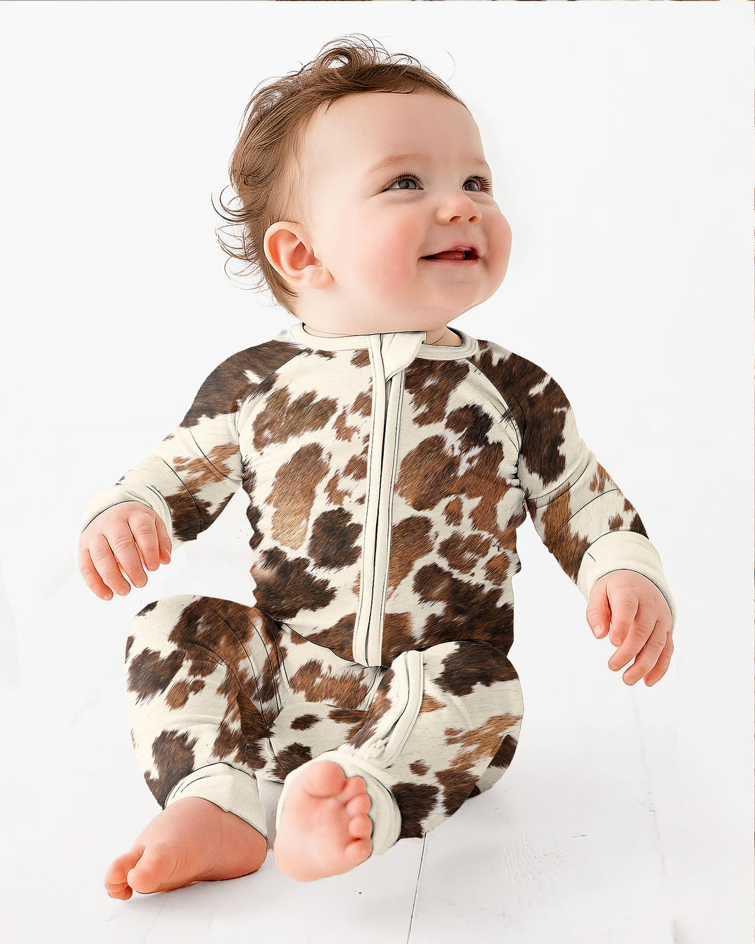 Trendy Cowhide Bamboo Convertible Zippy