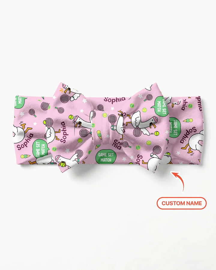 Silly Goose Playing Tennis Headband