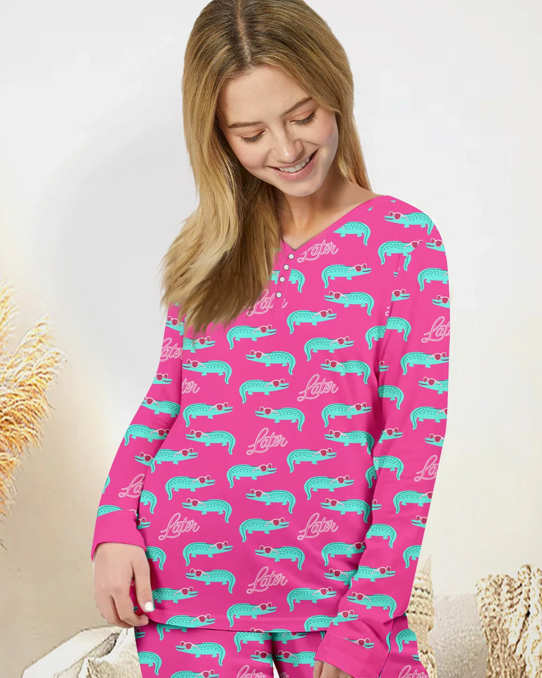 Later Gator Bamboo Women Pajama Set
