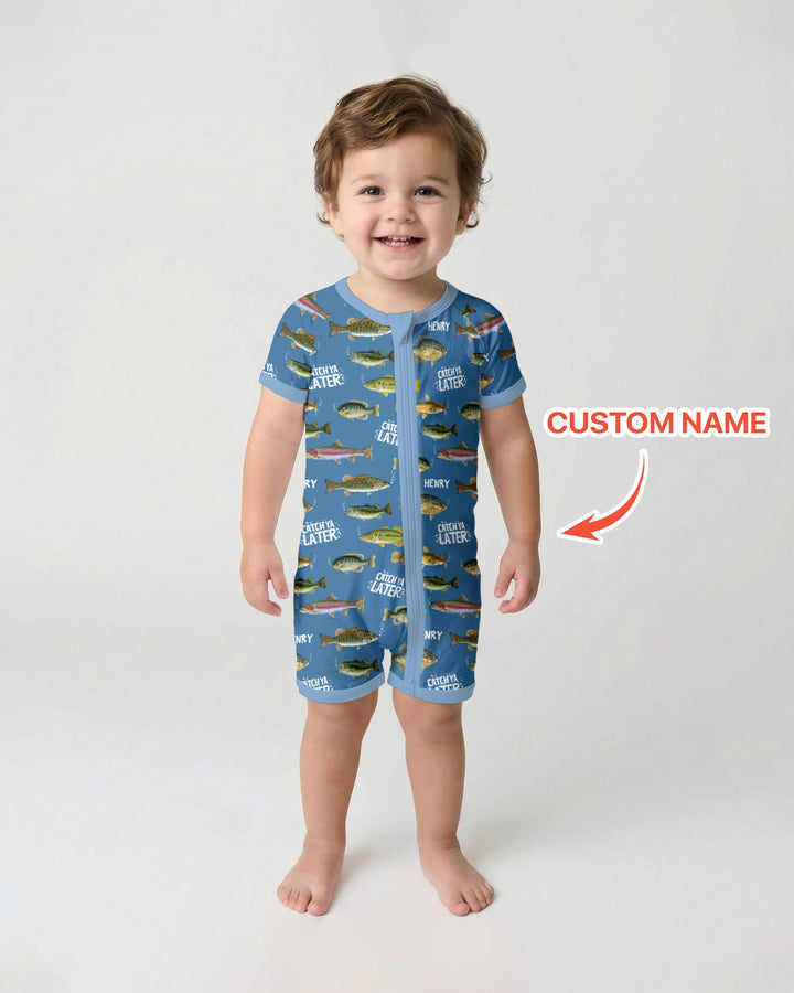 Catch Ya Later Matching Daddy & Me Shorty Zippy