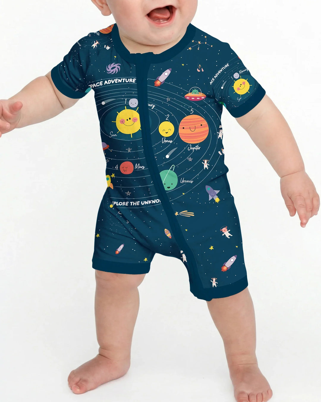 Solar System Explorers Bamboo Shorty Zippy