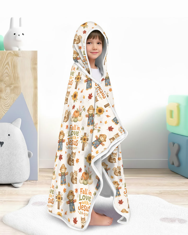 Fall For Jesus Bamboo Wearable Hooded Blanket