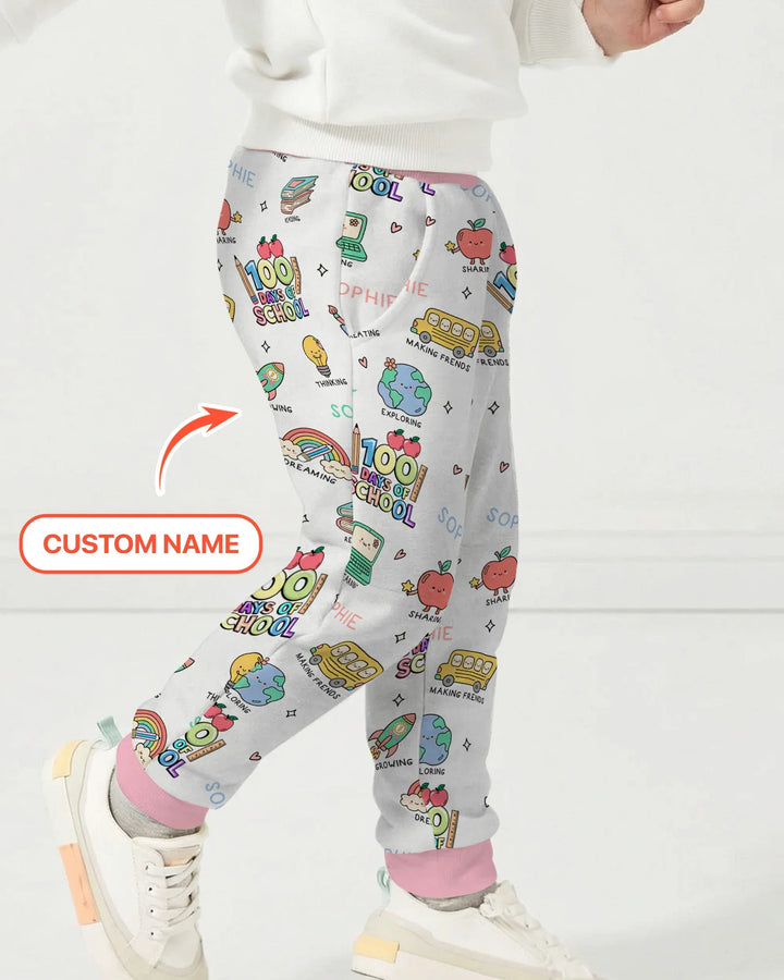 Custom Name Celebration Hundred Days Jogger
