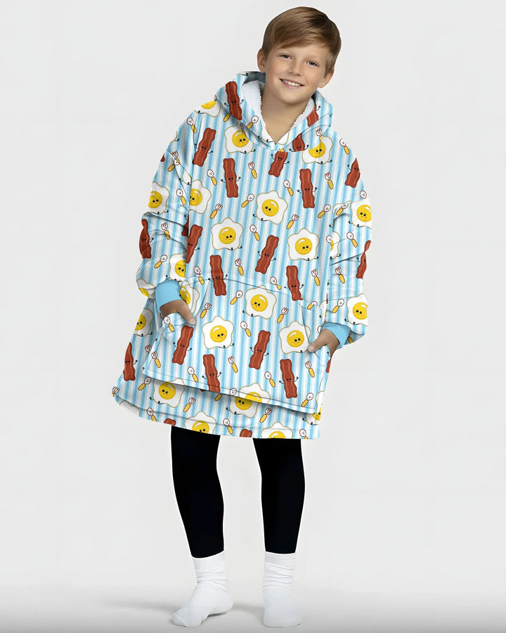 Breakfast Club Wearable Bamboo Blanket Hoodie