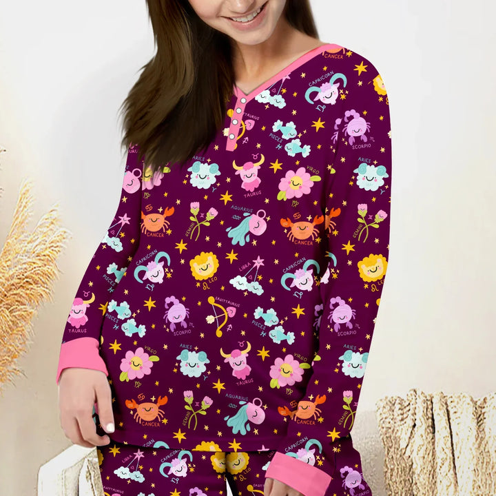 Zodiac Signs Women Pajama Set
