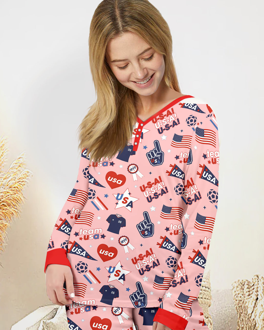 Vorlage Bambus Damen Pyjama Set