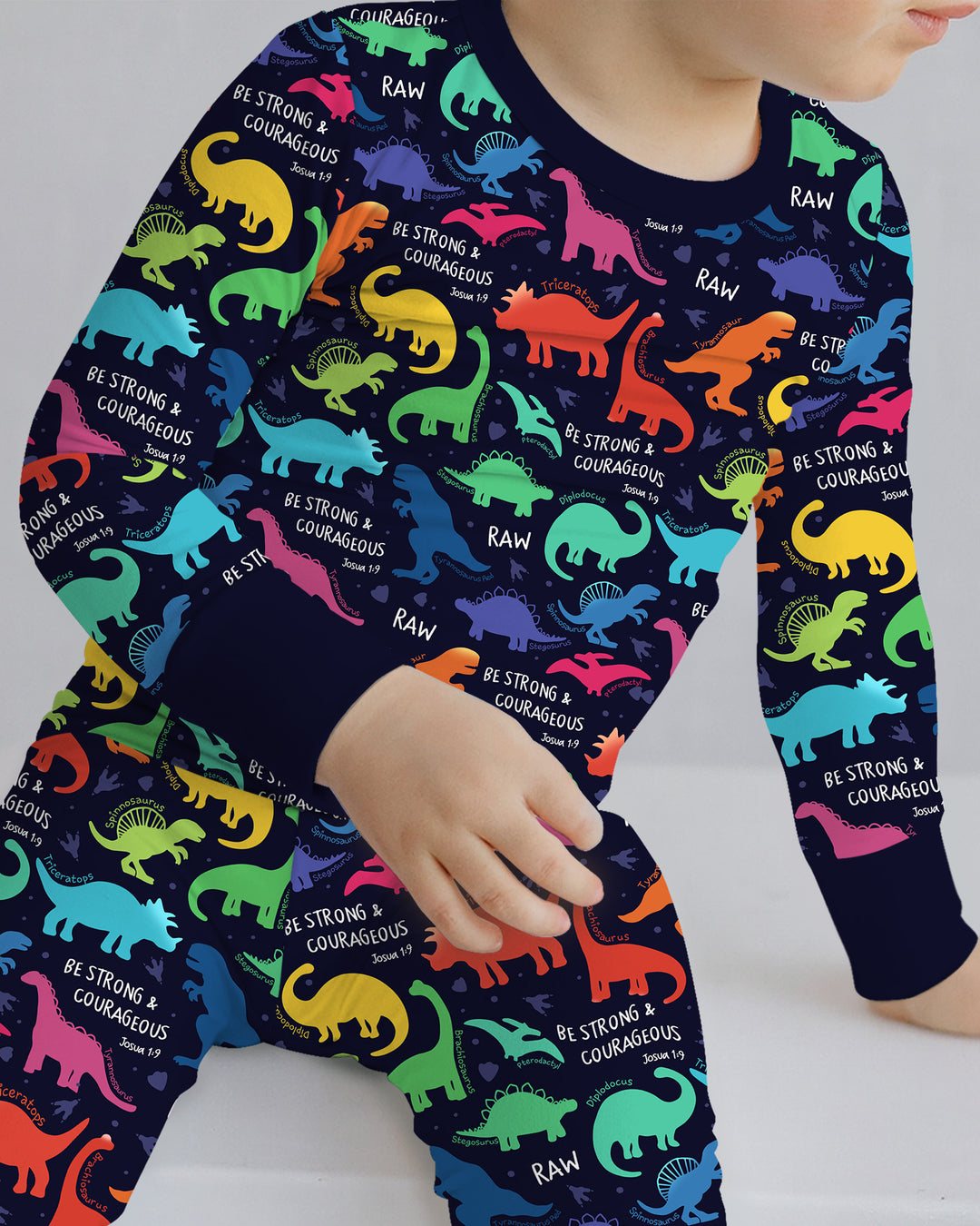 Conjunto de pijama de dos piezas de bambú con mangas largas, plantilla PERSONALIZADA