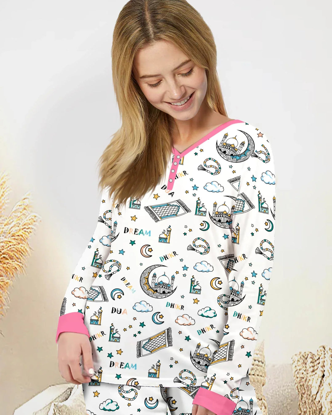 Dua, Dhikr, Dream Matching Family Women Pajama Set