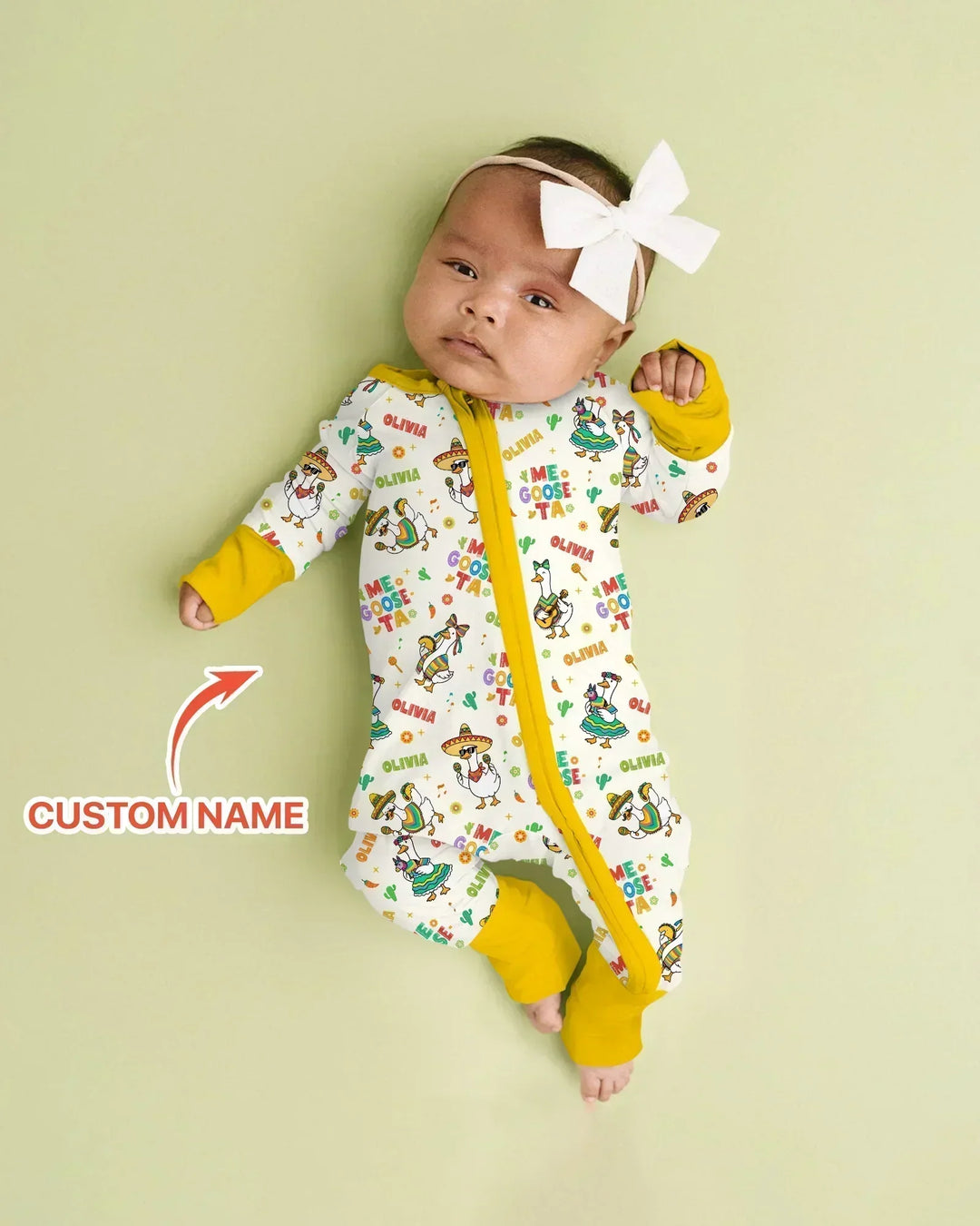 Custom name Me Goose-ta Bamboo Convertible Zippy