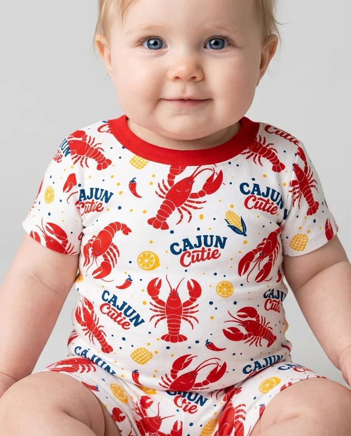 Template Zweiteiliges Pyjama-Set mit kurzen Ärmeln und Shorts