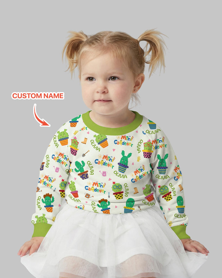 Custom Name Mini Gardener Crewneck Sweatshirt