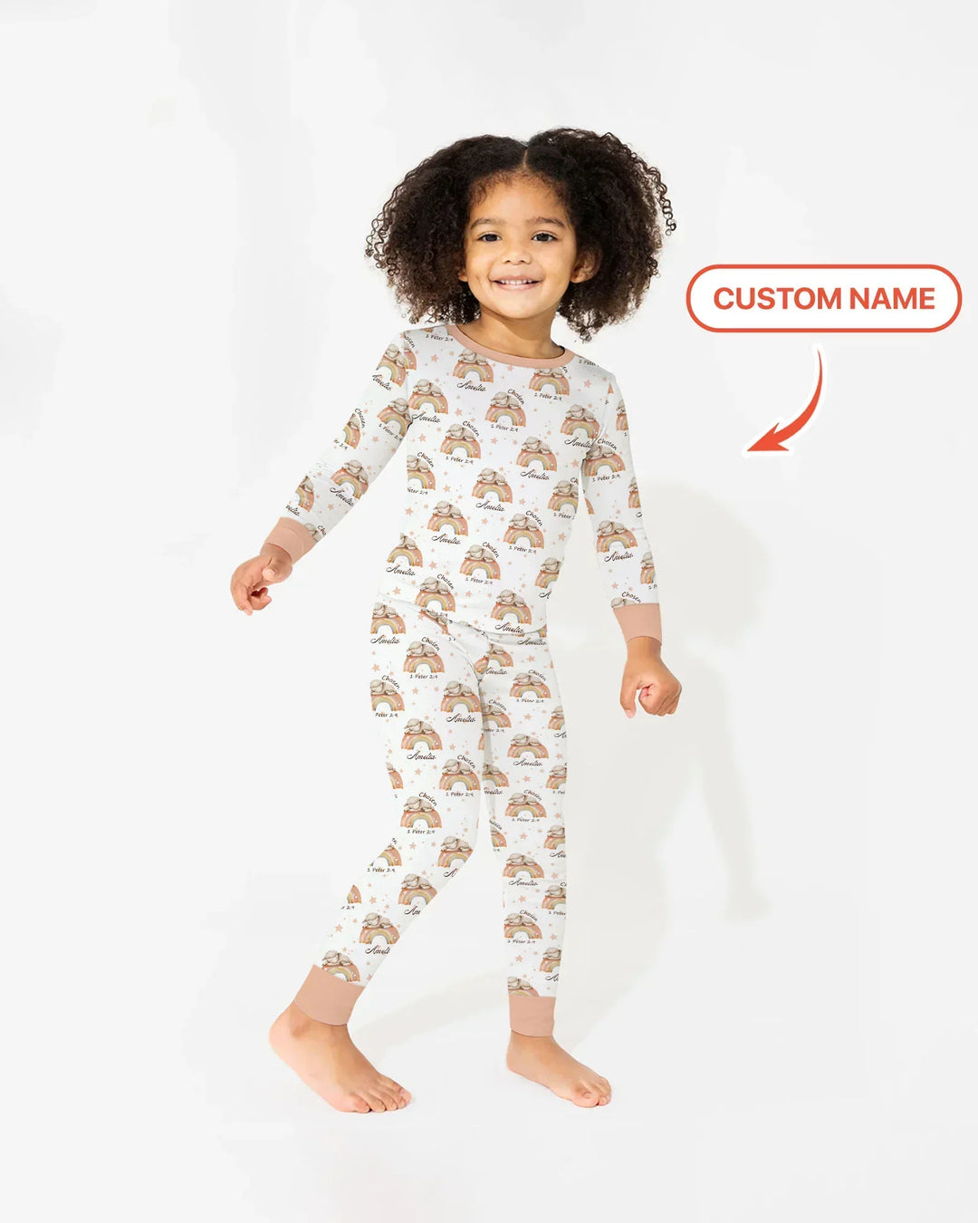 Chosen As His Own Custom Name Bamboo Two Piece Long Sleeve Pajama Set