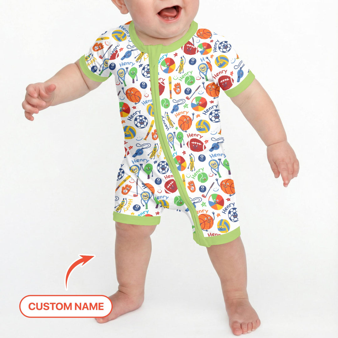 Play Ball Custom Name Shorty Zippy