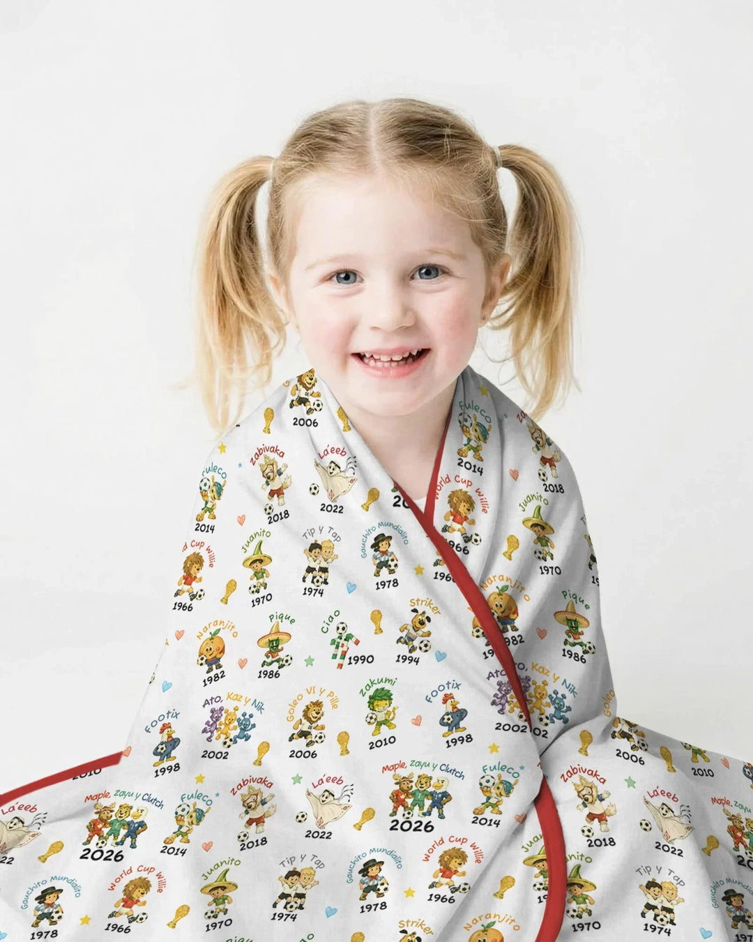 Soccer cup Mascots Bamboo Blanket