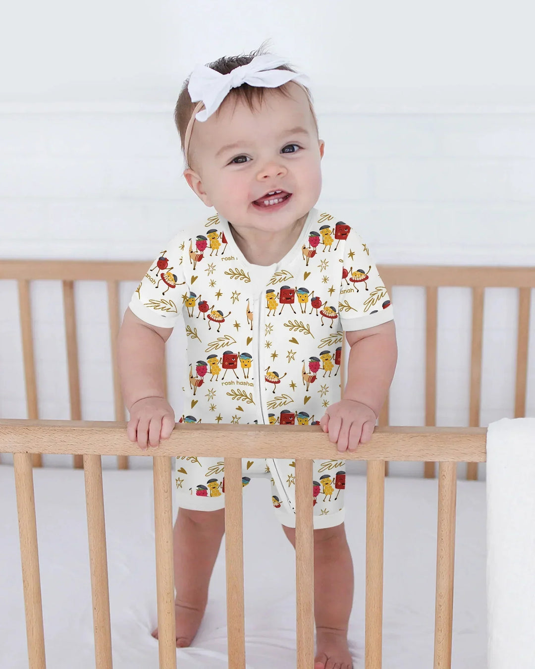 Let's Celebrate Rosh Hashanah Bamboo Shorty Zippy