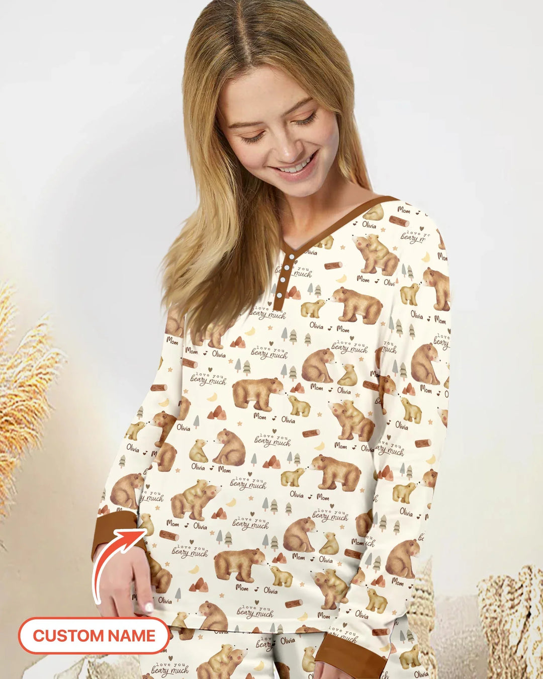Love You Beary Much Bamboo Women Pajama Set