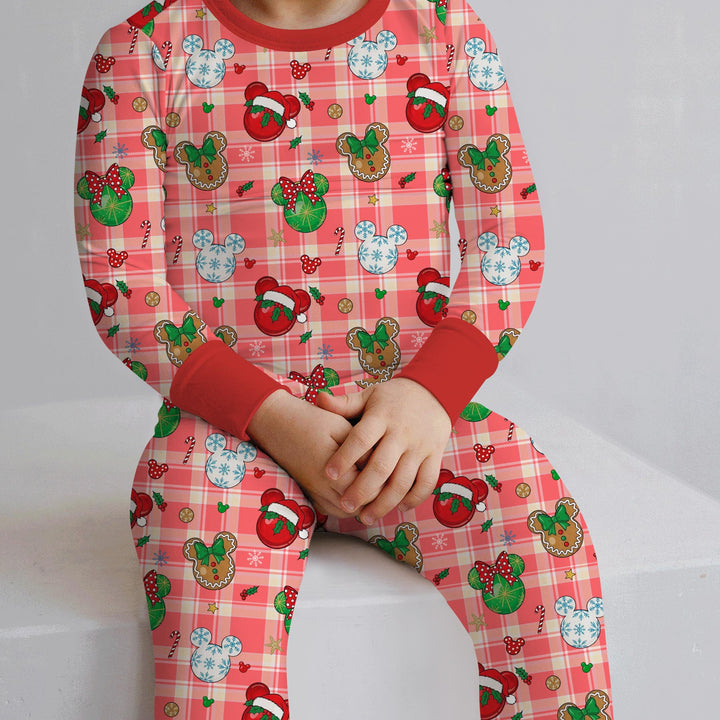 Magical Mouse Christmas Two Piece Long Sleeve Pajama Set