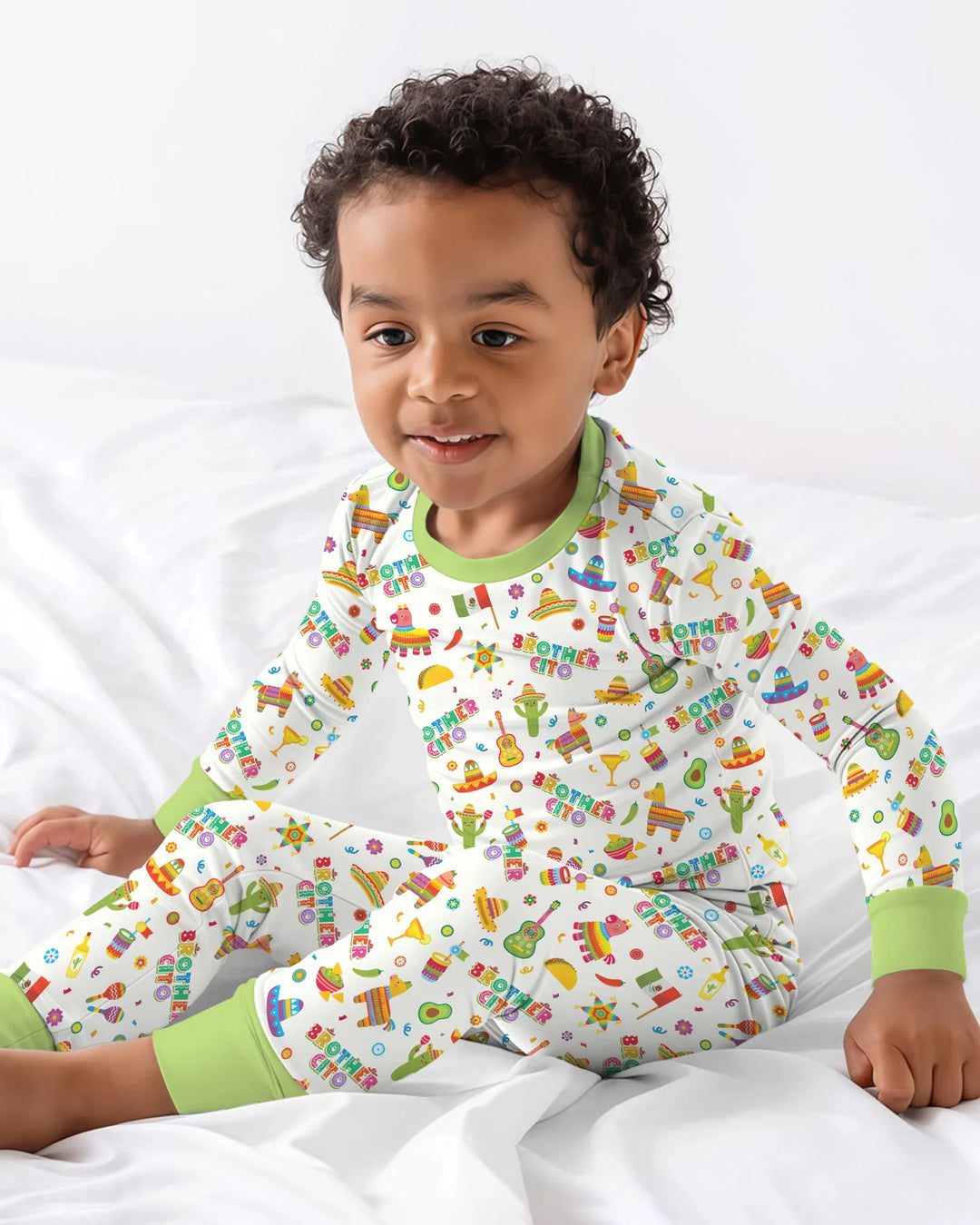 Cinco de Mayo Family Matching Bamboo Two Piece Long Sleeve Pajama Set
