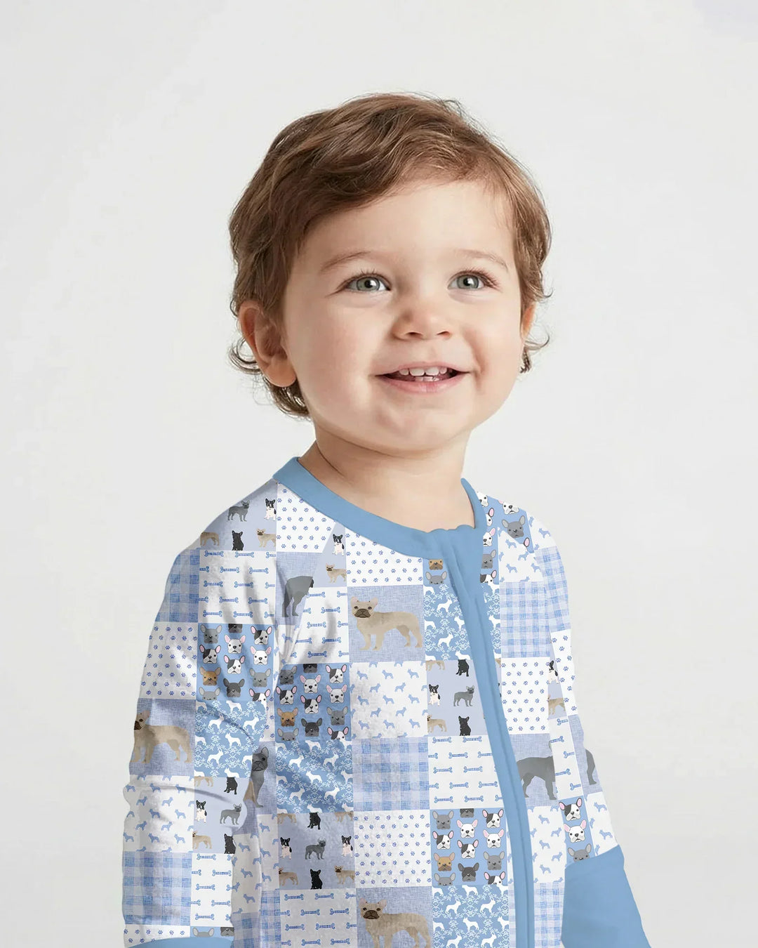 Frenchies Patchwork Family Matching Convertible Zippy