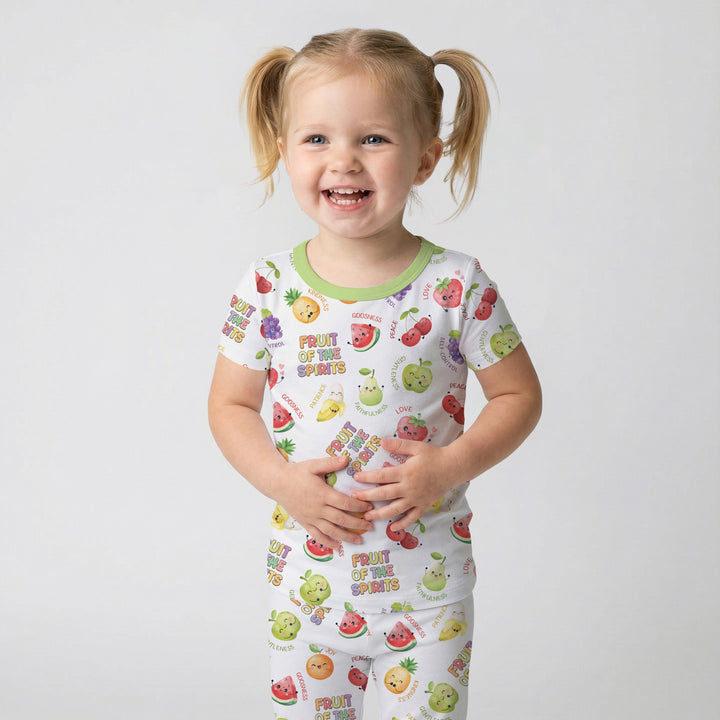 Fruit of the Spirit Two Piece Short Sleeve Pajama Set