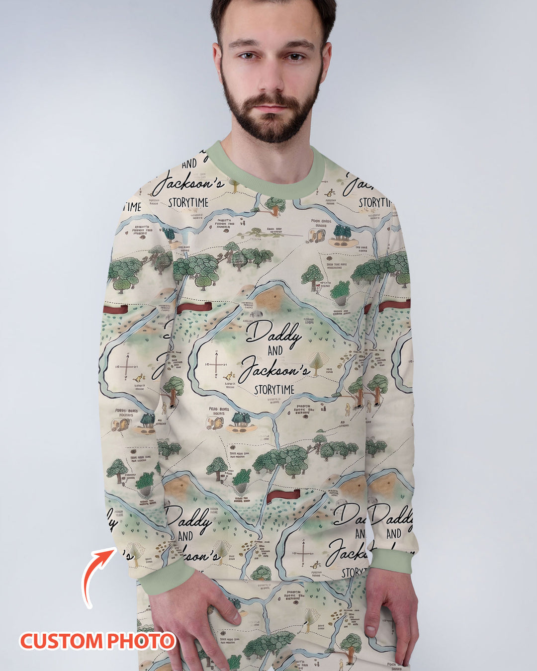 plantilla Conjunto de Pijama de Bambú para Hombre