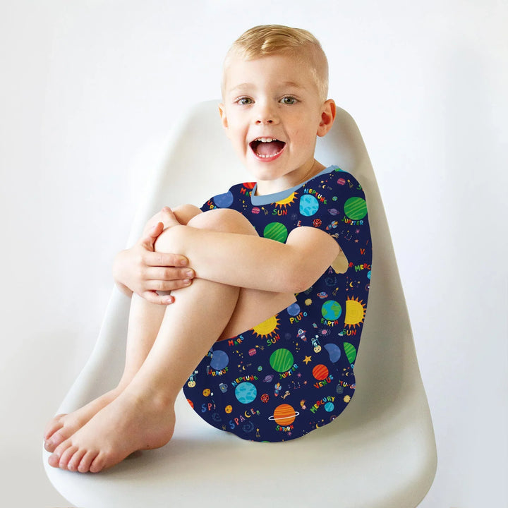 Solar Space Adventure Two Piece Short Sleeve Shorts Pajama Set