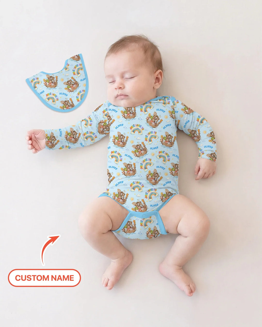 Gerippte Babykleidung mit individuellem Foto - Weich &amp; Skizzenhaft