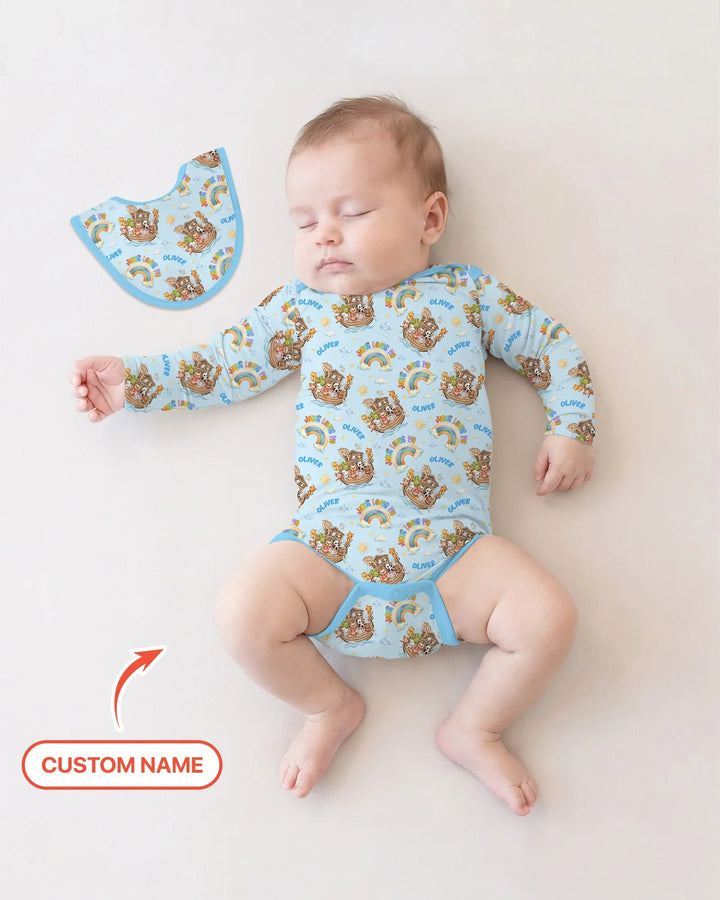 Gerippte Babykleidung mit individuellem Foto - Weich &amp; Skizzenhaft